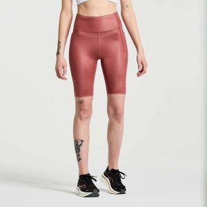 Apple Butter Saucony Pinnacle 8" Tight Women's Shorts | Philippines S04865-E75