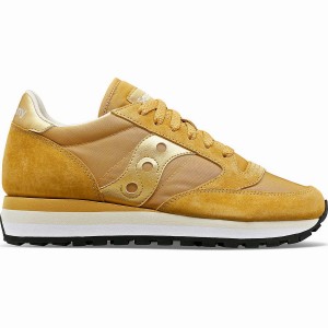 Beige Saucony Jazz Triple Women's Sneakers | Philippines S05462-V52