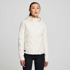 Beige Saucony Solstice Oysterpuff Women's Jackets | Philippines S26153-D16