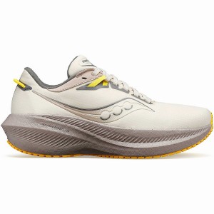 Beige Saucony Triumph 21 RUNSHIELD Women's Walking Shoes | Philippines S70284-B91