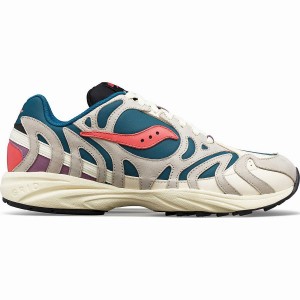 Beige / Green Saucony Grid Azura 2000 Midnight Swimming Women's Sneakers | Philippines S73165-S06