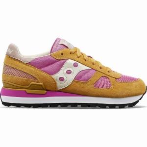 Beige / Pink Saucony Shadow Original Women's Sneakers | Philippines S96710-A29