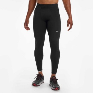 Black Saucony Bell Lap Men's Tight | Philippines S46573-P59