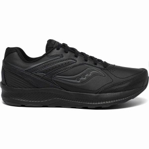 Black Saucony Echelon Walker 3 Men's Walking Shoes | Philippines S02541-B35