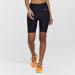 Black Saucony Fortify 8" Biker Women's Shorts | Philippines S07846-T01