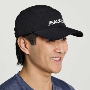 Black Saucony Outpace Men's Hats | Philippines S96431-C17