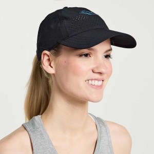 Black Saucony Outpace Petite Women's Hats | Philippines S61239-E41