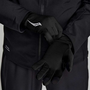 Black Saucony Solstice Women's Gloves | Philippines S41809-T50