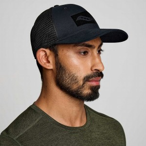 Black Saucony Trucker Men's Hats | Philippines S28935-H84