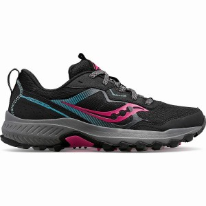 Black / Fuchsia Saucony Excursion TR16 Wide Women's Trail Running Shoes | Philippines S37218-Y36