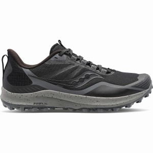 Black / Grey Saucony Peregrine 12 Women's Trail Running Shoes | Philippines S56493-Q58