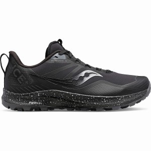 Black / Grey Saucony Peregrine ICE+ 3 Men's Running Shoes | Philippines S28340-P98