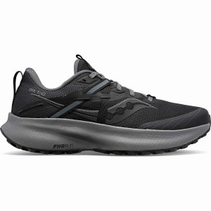 Black / Grey Saucony Ride 15 TR Men's Trail Running Shoes | Philippines S48075-C14