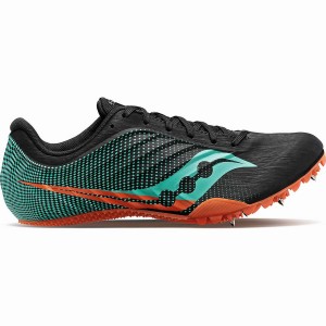 Black / Mint Saucony Spitfire 5 Men's Track Spikes | Philippines S62918-X47