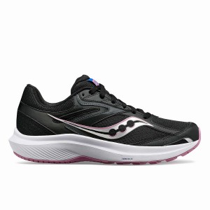 Black / Purple Saucony Cohesion 17 Wide Women's Running Shoes | Philippines S63509-P79