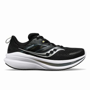 Black / White Saucony Omni 22 Wide Men's Running Shoes | Philippines S87504-X60