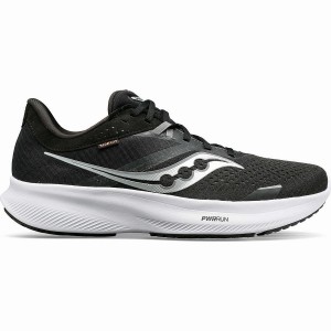 Black / White Saucony Ride 16 Men's Running Shoes | Philippines S46832-A23