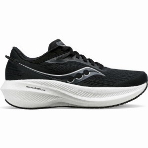 Black / White Saucony Triumph 21 Men's Running Shoes | Philippines S92846-F31