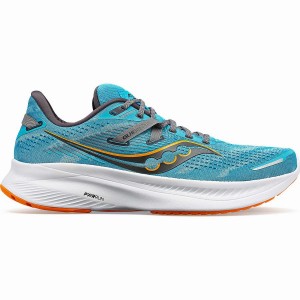 Blue Saucony Guide 16 Wide Men's Running Shoes | Philippines S21948-G29