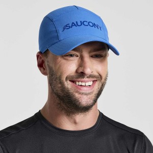 Blue Saucony Outpace Men's Hats | Philippines S90371-U39