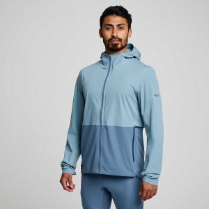 Blue Saucony Runshield Men's Jackets | Philippines S05489-A52