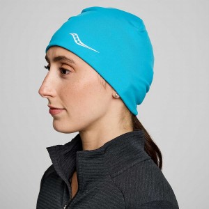 Blue Saucony Solstice Men's Beanie | Philippines S12076-L14