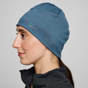 Blue Saucony Solstice Men's Beanie | Philippines S50149-T32