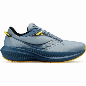 Blue Saucony Triumph 21 RUNSHIELD Men's Running Shoes | Philippines S25364-S31