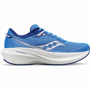 Blue Saucony Triumph 21 Wide Women's Running Shoes | Philippines S21376-G40