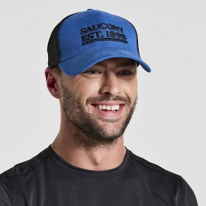 Blue Saucony Trucker Men's Hats | Philippines S52647-S35