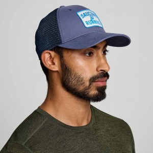 Blue Saucony Trucker Men's Hats | Philippines S56901-L26