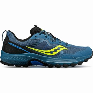 Blue / Black Saucony Excursion TR16 Men's Trail Running Shoes | Philippines S17346-Y92