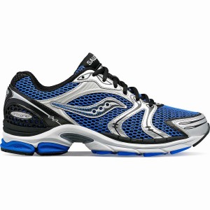 Blue / Silver Saucony ProGrid Triumph 4 Men's Sneakers | Philippines S82159-V20