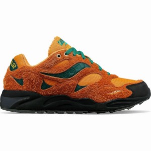 Brown Green Saucony x Colour Plus Grid Shadow 2 Women's Sneakers | Philippines S83206-N07