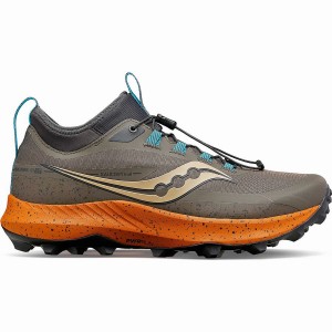 Brown Saucony Peregrine 13 ST Men's Trail Running Shoes | Philippines S30427-R82