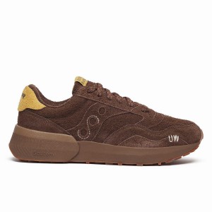 Brown Saucony X Universal Works Jazz NXT Men's Sneakers | Philippines S51496-A90