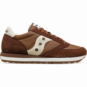 Brown / Cream Saucony Jazz Original Men's Sneakers | Philippines S95038-N92