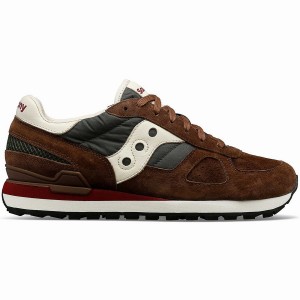 Brown / Green Saucony Shadow Original Premium Women's Sneakers | Philippines S60813-P15