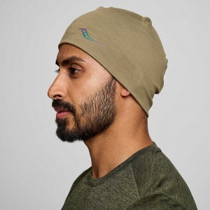 Coffee Saucony Solstice Men's Beanie | Philippines S37014-E86