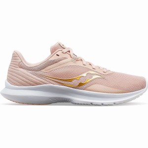 Coral / Gold Saucony Convergence Women's Walking Shoes | Philippines S72364-Q74