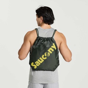 Dark Green Saucony String Men's Bags | Philippines S17682-T24