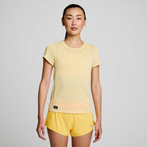 Glow Saucony Stopwatch Short Sleeve Women's T Shirts | Philippines S60379-F92