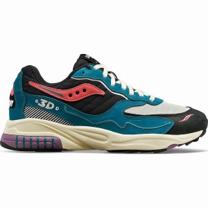 Green / Black Saucony 3D Grid Hurricane Midnight Swimming Women's Sneakers | Philippines S85412-E91