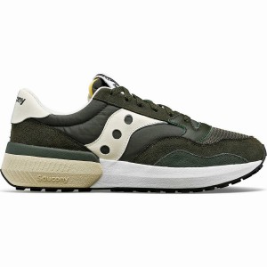 Green / Cream Saucony Jazz NXT Men's Sneakers | Philippines S94615-N67