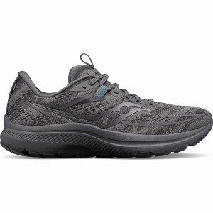 Grey Saucony Omni 21 Wide Men's Running Shoes | Philippines S53298-E25