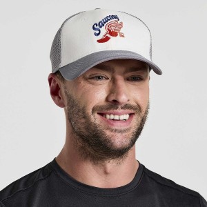 Grey Saucony Trucker Men's Hats | Philippines S19025-G96