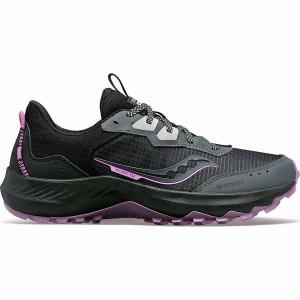 Grey / Black Saucony Aura TR GTX Women's Running Shoes | Philippines S58692-P94