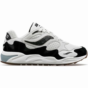 Grey / Black Saucony Grid Shadow 2 Men's Sneakers | Philippines S05913-U76