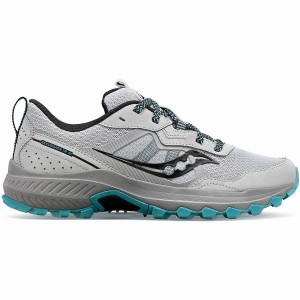 Grey / Blue Saucony Excursion TR16 Wide Women's Trail Running Shoes | Philippines S58342-R40