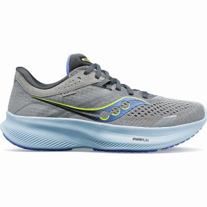 Grey / Blue Saucony Ride 16 Wide Women's Running Shoes | Philippines S05437-S58